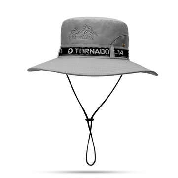 ZANLURE Summer Hats UPF50+ UV-proof Breathable Bucket Hat Large Wide Brim Hiking Ou... (COLOR: GREY)