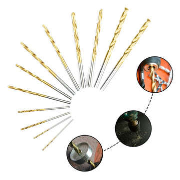 60pcs 1/1.5/2/2.5/3/3.5mm HSS Titanium Coated Twist Drill Bit Set Tools