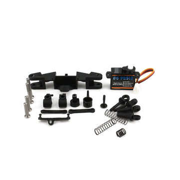 EMAX Intercepter FPV RC Car Front Wheel Shock Steering Servo Suspension Parts Kit for 1/24 Vehicles