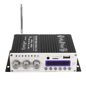Kentiger HY-V10 Mini bluetooth Hi-Fi Stereo Amplifier Bass Booster MP4 12V for... (COLOR.: BLACK)