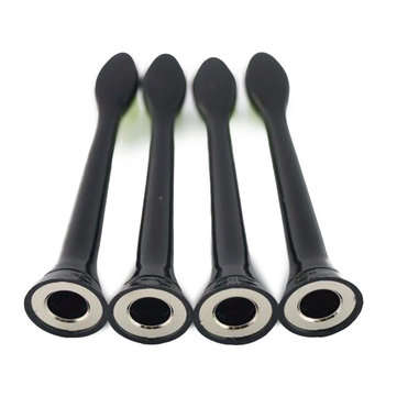 4Pcs Replacement Toothbrush Heads for Philips Sonicare Diamond Clean BLACK Toothbrush Heads for Phil