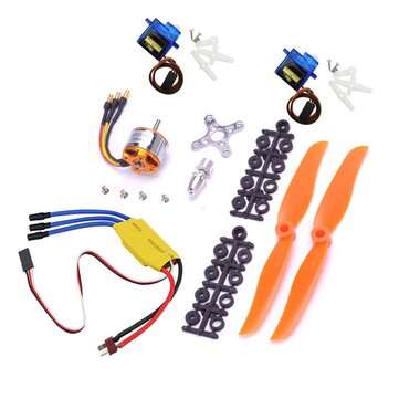 XXD A2212 2200KV 2212 Brushless Motor + 6035 propeller + SG90 9g Micro Servo*2 + 30A ESC Combo for R