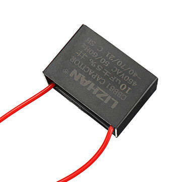 10pcs CBB61 450V 10uf Starting Capacitance AC Fan Capacitor CBB Motor Run Capacitor 450V 10F
