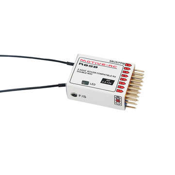 MOTIVE-RC R8SB 2.4G 9CH Frsky D8 Compatible Telemetry Receiver for X9D Plus DJT XJT Transmitter