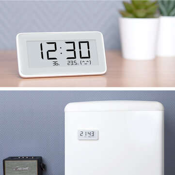 Xiaomi Mijia BT4.0 Bluetooth Wireless Smart Electric Digital Desktop Clock Indoor Hygrometer Thermom