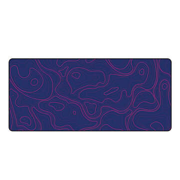 FBB Extra Large Mouse Pad Simple Line Anti-slip Rubber Gaming Keyboard Pad 900*4... (COLOR.: PURPLE)