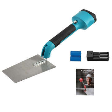 Cordless Electric Stainless Steel Trowel Rubber Handle Builders Masons Shake Plastering Tool