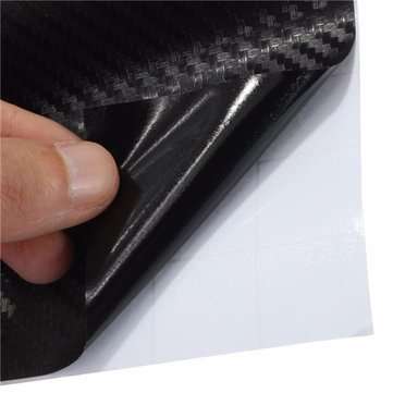 3D Carbon Fiber Vinyl Car Wrap Sheet Roll Film Sticker Decal DIY 100"x12" Black
