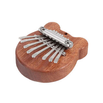Muspor 8 Keys Mini Kalimba Africa Thumb Piano Mbira Solid Wood Keyboard Instrument Gift Toy With Lan