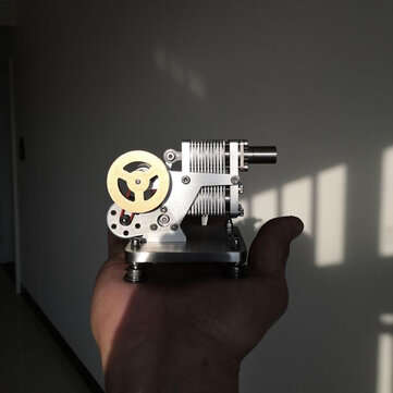 SH-015 Stirling Engine Kit Full Metal with Mini Generator Steam Science Educational Engine Model Toy