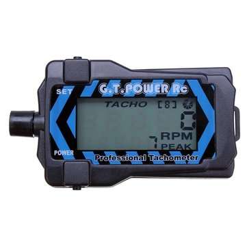 G.T. POWER Professional RC Tachometer RPM Reader for 2-9 Blades Propeller