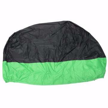 Motorcycle Waterproof Cover Scooter Rain Dust Cover Green Black M-XL (SIZE: L)