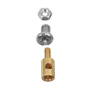50PCS 1.3mm Adjustable Pushrod Connectors Linkage Stoppers For RC Airplane