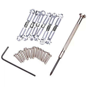 Wltoys A959 A969 A979 K929 A959-B Metal Set Spare RC Car Parts (COLOR.: SILVER)