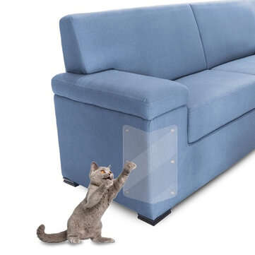 2Pcs Couch Cat Scratch Guards Mat Scraper Cat Tree Scratching Claw Post Protector Sofa ... (SIZE: S)