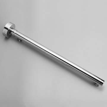 40cm Wall Mounted Bathroom Shower Head Extension Straight Arm Bottom Entry Hose Pipe