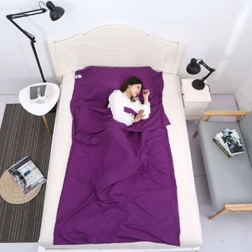 Silk Liner Sleeping Bag Camping Travel Inner Sheet Sleep Sack Adult Si... (SIZE: S | COLOR.: PURPLE)