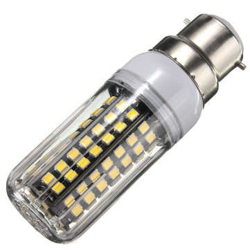 B22 E14 E27 G9 GU10 9W 112 SMD 2835 LED Cover Corn White Warm White L... (BASE: B22 | COLOR.: WHITE)