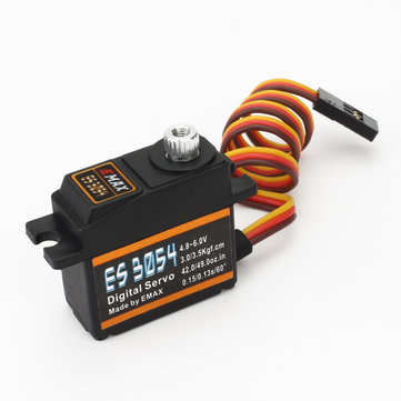 4PCS Emax ES3054 17g 3.5kg 0.13sec Metal Gear Digital Servo For RC Airplane (ES3154 Upgraded Version