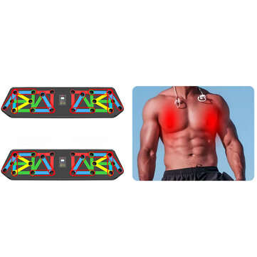 KALOAD 13-in-1 Electronic Counting Push-up Stands Support Board  Protable Multifunction Abdominal Mu