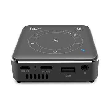 P11 DLP Mini Projector Andorid 9.0 4GB+32GB 1000 Lumens Smart Pocket 3D Support Mir... (COLOR: GREY)