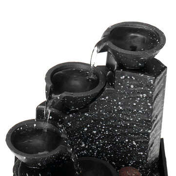 Electric Modern Tabletop Water Fountain USB Powered Water Fountain Ornament For Home Bedroom Living