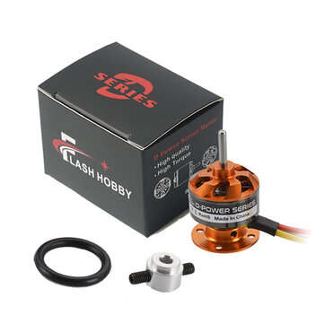 Flash Hobby CF2822 D-POWER Series 1200KV/1534KV Outrunner Brushless Motor for RC Air... (KV: 1534KV)