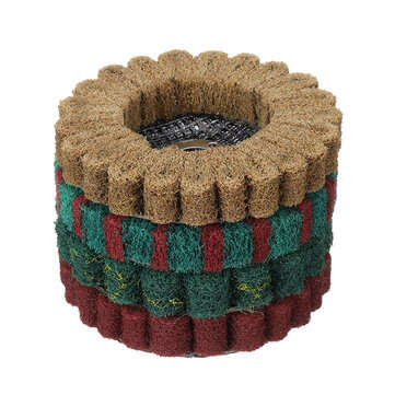 8Pcs 4 Inch Pattern Fiber Disc Polishing Grinding Wheel Scouring Pad Buffing Wheel for Angle Grinder