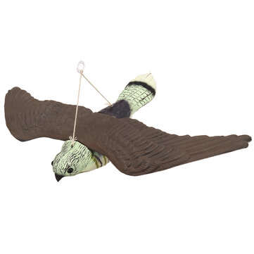 3D Hunting Decoy Flying Falcon Hawk Bird Artificial Flying Hawk Deterrent Scarer Garden Yard Hanging