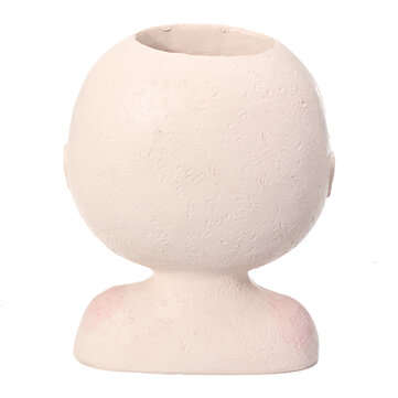 Nordic Doll Shaped Flower Pot Sculpture Flower Pot Art Vase Home Decor Succulents Head Shaped Vase O