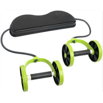 Abs Exercise Wheels Roller Stretch Elastic Abdominal Pull Rope Abdominal Muscle Trainer Home Fitness