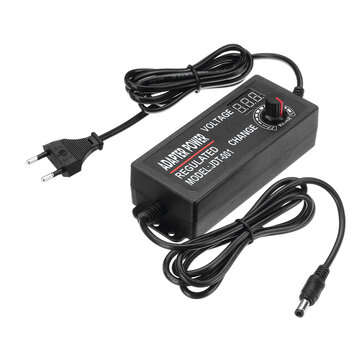 Excellway 3-24V 3A 9-72W Dispay AC/DC Adapter Regulated Power Supply 12V DC Voltag... (PLUG: EUPLUG)