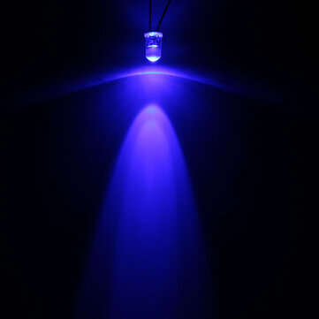 5mm Round 2-pin LED Light Wide Angle Bright Bi-pin DIY Diode Bulb Lamp 5 Colors (COLOR.: BLUE)
