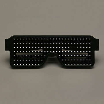 8 Modles LED Party Glasses Goggles Futuristic Eyes Shield Flat Top Shape Frame Mi... (COLOR.: WHITE)