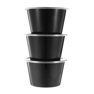 10Pcs 1000ml Microwavable Meal Prep Container Food Storage Reusable Lunch Box