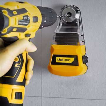 DELI Electric Drill Dust Collector Household Cordless Wall Drilling Dust Suction Cleaning Tools For