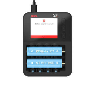 ISDT C4 EVO 36W 8A 6 Channels Smart Battery Charger With USB Output For 18650 26650 26700 AA AAA Bat