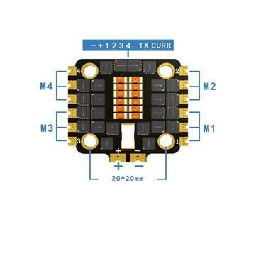 HAKRC 40A Blheli_32 2-6S 4 In 1 UBEC Brushless ESC 20*20mm Support Dshot1200 for RC Drone FPV Racing