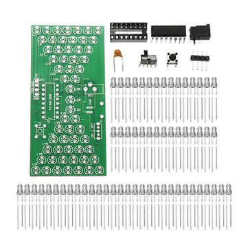 DIY Electronic Hourglass Kit Interesting Learning Kit MCU DIY LED Flash Kit Spare Parts
