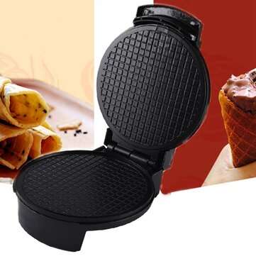 1200W EU Plug Full-Automatic Electric Waffles Crepe Maker Maker Crispy Egg Roll Machine Ice Cream Re