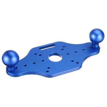 Aluminum Alloy Universal Router Base Plate Sub Base Timmer Router Fixed Base for M... (COLOR.: BLUE)