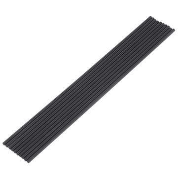 10Pcs/Set 200mm Round Carbon Fiber Rods Roll Bars Wrapped Matt Surface for RC Airplane... (SIZE: #6)