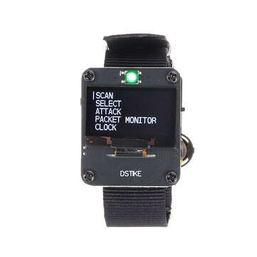 DSTIKE WiFi Deauther Watch| Smart Watch/NodeMCU /ESP8266 Programmable Development Board-Black