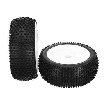 DHK Hobby 8381-722 Wheel Tyre Tire Complete White Rims 2pcs 1/8 8381 Optimus RC Car Parts