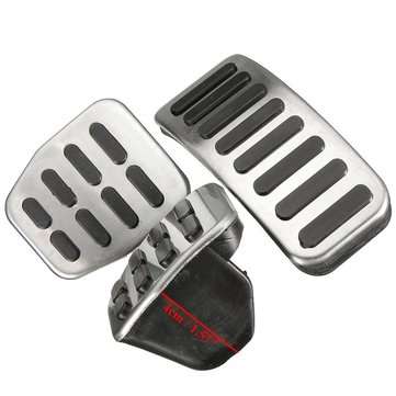 Stainless Steel MT Pedal Pads For VW Polo Jetta MK4 Bora Lavida Golf MK4 Fabia