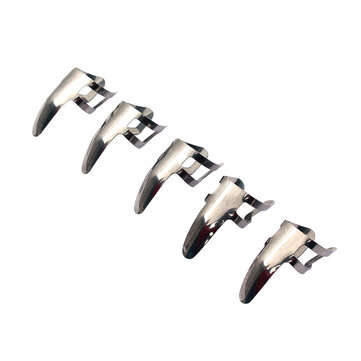 15PCS Celluloid Guitar Pick Set Index Finger Thumb Sleeve Metal Finger Sleeve