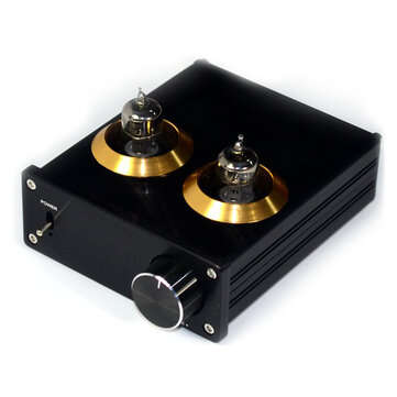 YJHiFi YJ-6J1 Tube Bile Preamp Fever Home HIFI Preamp Tube Bile Preamplifier Ampli... (COLOR: BLACK)