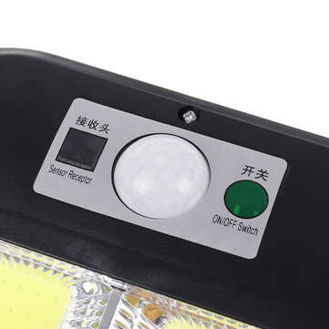1200W LED Solar Wall Light Motion Sensor Turn On Remote Control Garden Lamp Waterproof  Wall Street