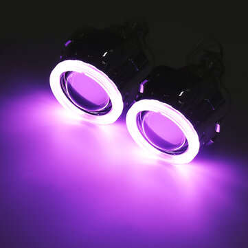 2.5 Inch H1/H4/H7 Bi-Xenon HID Projector Headlights Conversion Kit with Lens CCFL... (COLOR: PURPLE)