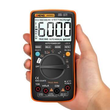 ANENG AN9002 Digital bluetooth True RMS Multimeter 6000 Counts Professional Auto Multimetro AC/DC Cu
